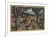Hollywood, CA - View of Original Farmer's Market-Lantern Press-Framed Art Print