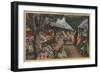 Hollywood, CA - View of Original Farmer's Market-Lantern Press-Framed Art Print