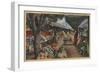 Hollywood, CA - View of Original Farmer's Market-Lantern Press-Framed Art Print