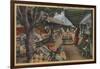 Hollywood, CA - View of Original Farmer's Market-Lantern Press-Framed Art Print