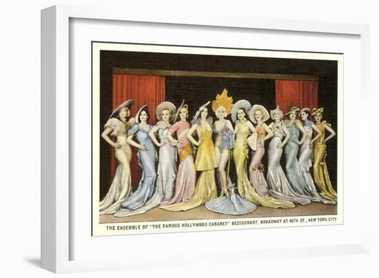 Hollywood Cabaret Ensemble, New York City-null-Framed Art Print