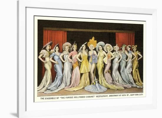 Hollywood Cabaret Ensemble, New York City-null-Framed Art Print