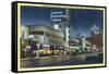 Hollywood, California - ABC Building on Vine Street-Lantern Press-Framed Stretched Canvas