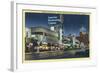 Hollywood, California - ABC Building on Vine Street-Lantern Press-Framed Art Print