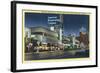 Hollywood, California - ABC Building on Vine Street-Lantern Press-Framed Art Print