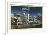 Hollywood, California - ABC Building on Vine Street-Lantern Press-Framed Art Print