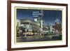 Hollywood, California - ABC Building on Vine Street-Lantern Press-Framed Art Print