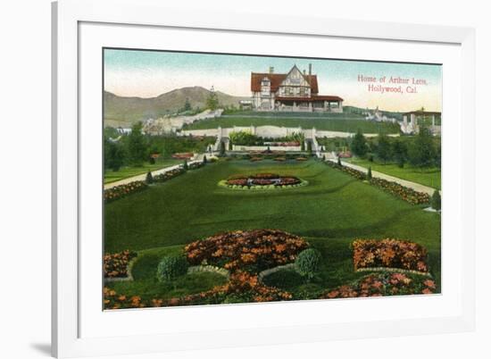 Hollywood, California - Arthur Letts Estate View-Lantern Press-Framed Art Print