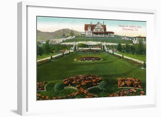 Hollywood, California - Arthur Letts Estate View-Lantern Press-Framed Art Print