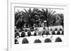 Hollywood, California - Bernheimer Residence, Man on Water Buffalo Photo-Lantern Press-Framed Premium Giclee Print