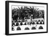 Hollywood, California - Bernheimer Residence, Man on Water Buffalo Photo-Lantern Press-Framed Art Print