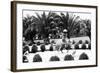 Hollywood, California - Bernheimer Residence, Man on Water Buffalo Photo-Lantern Press-Framed Art Print