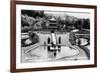 Hollywood, California - Bernheimer Residence, Sacred Bridge and Pogoda of Nara Photo-Lantern Press-Framed Premium Giclee Print