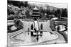Hollywood, California - Bernheimer Residence, Sacred Bridge and Pogoda of Nara Photo-Lantern Press-Mounted Premium Giclee Print