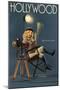 Hollywood, California - Directing Pinup Girl-Lantern Press-Mounted Art Print