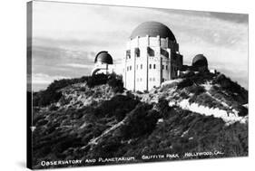 Hollywood, California - Griffith Park Observatory and Planetarium-Lantern Press-Stretched Canvas