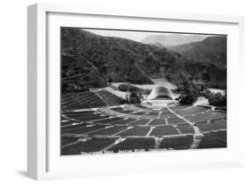 Hollywood, California Hollywood Bowl View Photograph - Hollywood, CA-Lantern Press-Framed Art Print