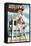Hollywood, California - Lifeguard Pinup-Lantern Press-Framed Stretched Canvas