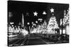 Hollywood, California - Santa Claus Lane Parade on Hollywood Blvd-Lantern Press-Stretched Canvas