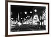 Hollywood, California - Santa Claus Lane Parade on Hollywood Blvd-Lantern Press-Framed Premium Giclee Print