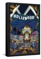 Hollywood, California Scenes-null-Framed Poster