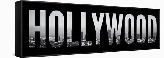 Hollywood Cityscape-Emily Navas-Framed Stretched Canvas