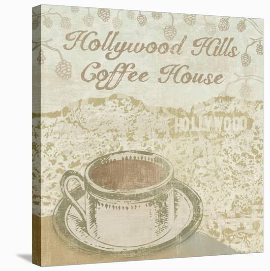 Hollywood Coffee House-Erin Clark-Stretched Canvas