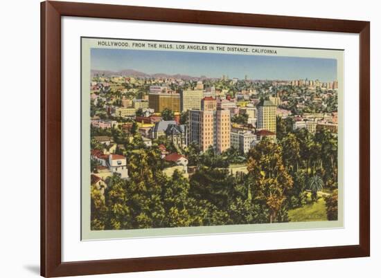 Hollywood from the Hills-null-Framed Art Print