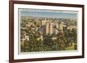 Hollywood from the Hills-null-Framed Art Print