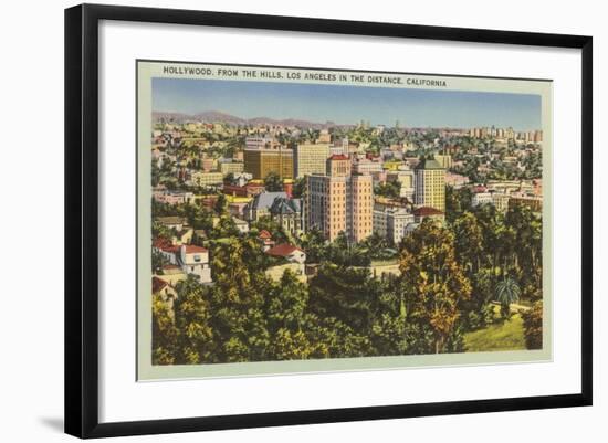 Hollywood from the Hills-null-Framed Art Print