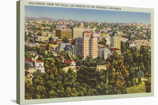 Hollywood from the Hills-null-Stretched Canvas