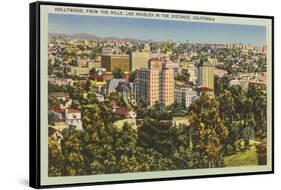 Hollywood from the Hills-null-Framed Stretched Canvas