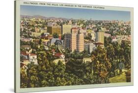 Hollywood from the Hills-null-Stretched Canvas