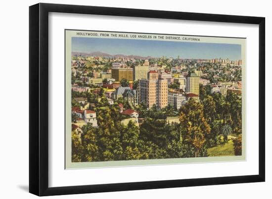 Hollywood from the Hills-null-Framed Art Print