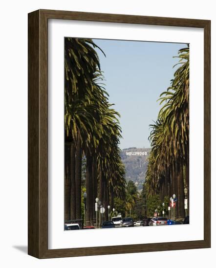 Hollywood Hills and the Hollywood Sign, Los Angeles, California, USA-Kober Christian-Framed Photographic Print