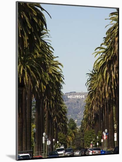 Hollywood Hills and the Hollywood Sign, Los Angeles, California, USA-Kober Christian-Mounted Photographic Print