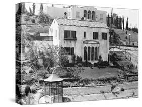 Hollywood Home of Rudolph Valentino-null-Stretched Canvas