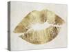 Hollywood Kiss Gold-null-Stretched Canvas
