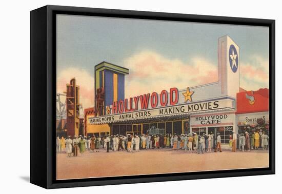 Hollywood Movie Theater, Los Angeles, California-null-Framed Stretched Canvas