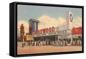 Hollywood Movie Theater, Los Angeles, California-null-Framed Stretched Canvas