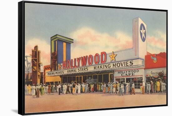 Hollywood Movie Theater, Los Angeles, California-null-Framed Stretched Canvas