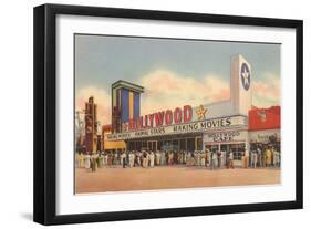 Hollywood Movie Theater, Los Angeles, California-null-Framed Art Print