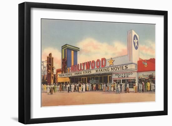 Hollywood Movie Theater, Los Angeles, California-null-Framed Art Print