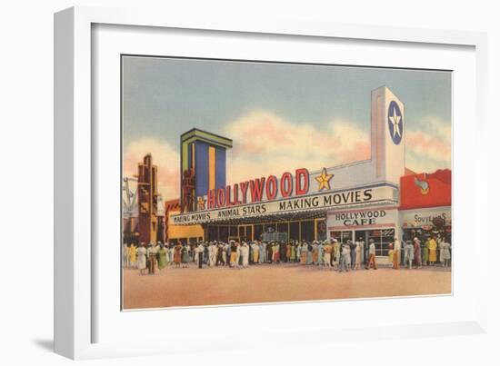 Hollywood Movie Theater, Los Angeles, California-null-Framed Art Print