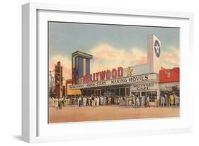 Hollywood Movie Theater, Los Angeles, California-null-Framed Art Print