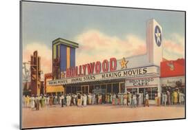 Hollywood Movie Theater, Los Angeles, California-null-Mounted Art Print