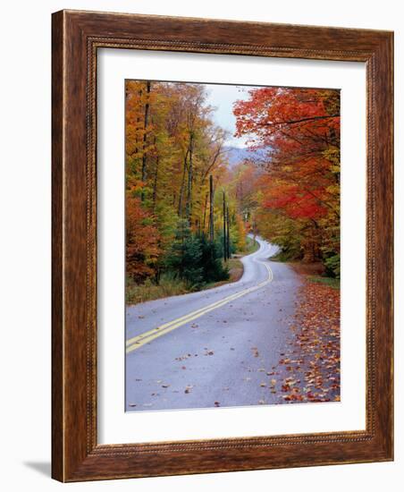 Hollywood Rd at Route 28, Adirondack Mountains, NY-Jim Schwabel-Framed Photographic Print