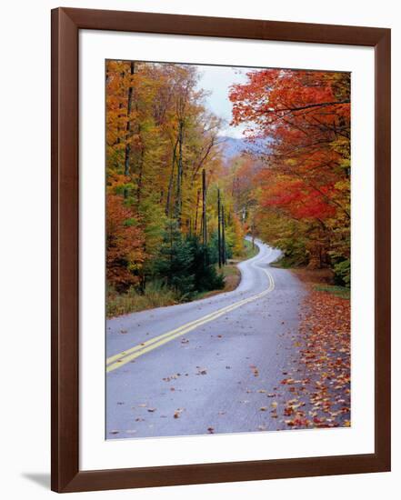 Hollywood Rd at Route 28, Adirondack Mountains, NY-Jim Schwabel-Framed Photographic Print