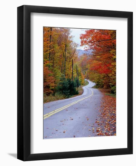 Hollywood Rd at Route 28, Adirondack Mountains, NY-Jim Schwabel-Framed Premium Photographic Print