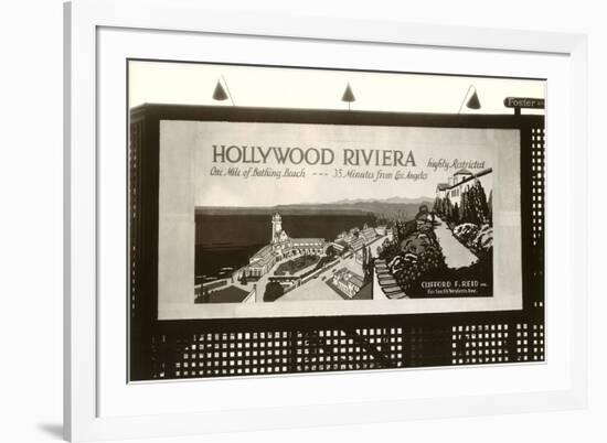 Hollywood Riviera Billboard-null-Framed Premium Giclee Print